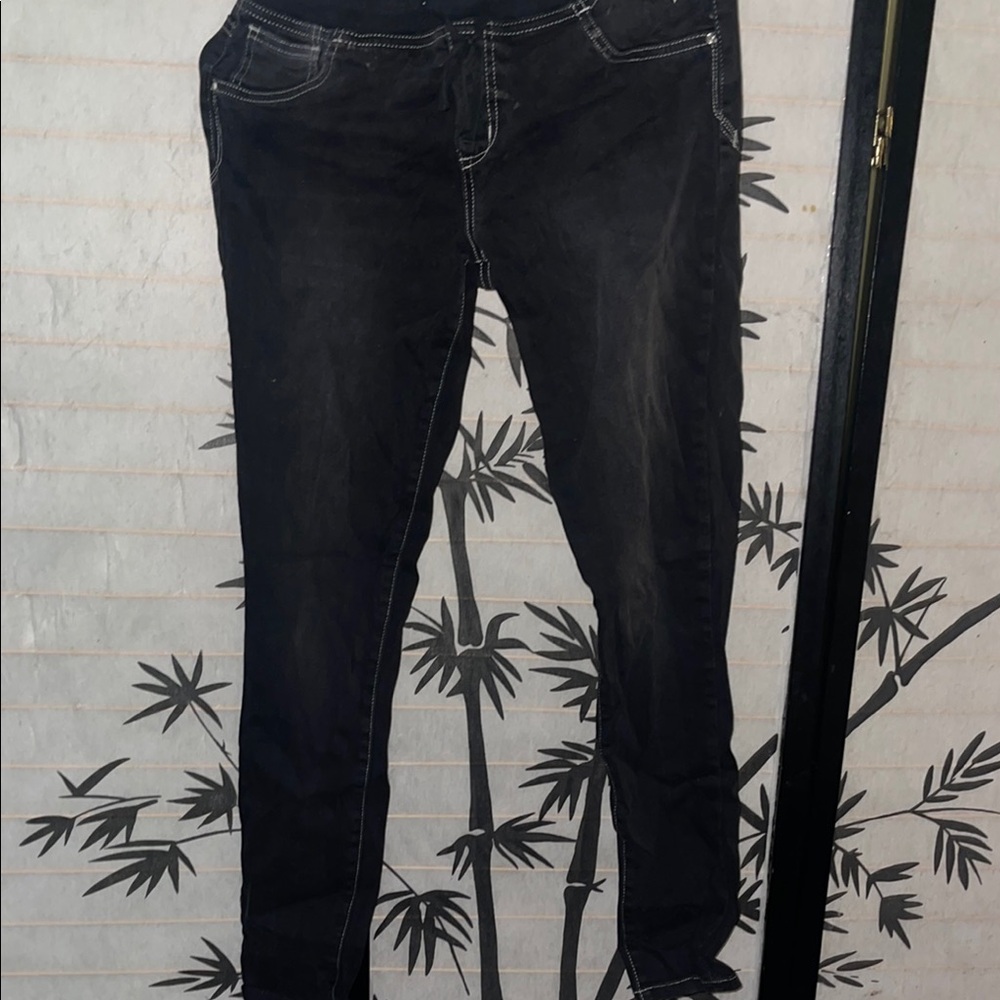 Justice Black Slim-Fit Jeggings